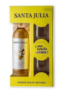 EST. SANTA JULIA CHENIN DULCE X1BOT + 2 VASOS